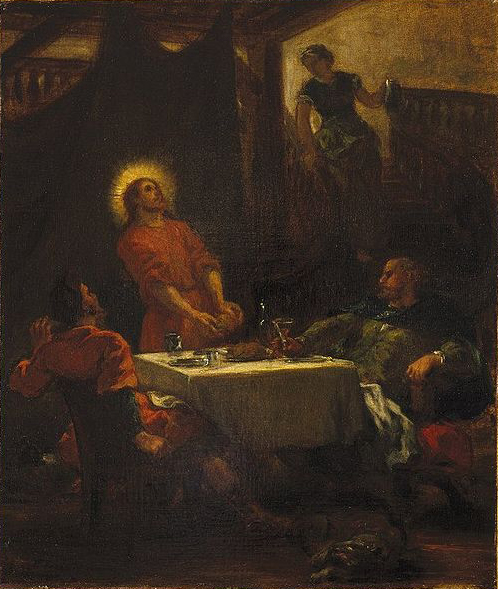 Eugene Delacroix The Disciples at Emmaus, or The Pilgrims at Emmaus
